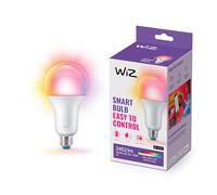 WiZ - Bombilla LED Inteligente Wi-Fi, 18,5W (Eq. 150 W) A80 E27, Luz Blanca y de Colores, con tecnología SpaceSense y compatible con Alexa y Google Home