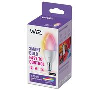 Bombilla inteligente - Wiz Vela 40W E14, Luz blanca y color, WiFi y Bluetooth, Control por voz