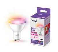 Bombilla inteligente - Wiz 50W GU10, Luz blanca y color, WiFi y Bluetooth, Control por voz
