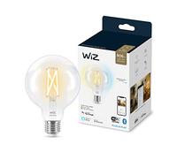 WiZ - Bombilla LED Inteligente Wi-Fi, tipo globo G95 6,7w (Eq. 60W) E27, Luz Blanca Cálida a Fria Regulable, con tecnología SpaceSense y compatible con Alexa y Google Home