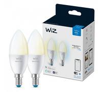WIZ C.E14 Whites 2x Bombilla Wi-Fi Blanco Cálido/Neutro E14