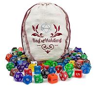 Wiz Dice Bag of Holding: 140 Polyhedral Dice in 20 Guaranteed Complete Sets by Wiz Dice