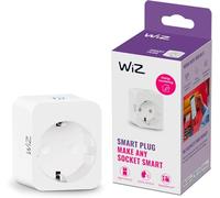 WiZ Enchufe Inteligente, Tipo F, 230V, Fácil Instalación, Enchufe Estándar, Control Inteligente, Comandos de Voz, con Medidor de Consumo, Pack de 1