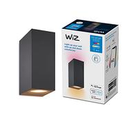 WiZ - Foco de pared bidireccional arriba y abajo, 5W Luz Blanca y de Colores, Wi-Fi, con tecnología SpaceSense y compatible con Alexa y Google Home