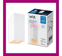 WiZ - Foco de pared bidireccional arriba y abajo, 5W Luz Blanca y de Colores, Wi-Fi, con tecnología SpaceSense y compatible con Alexa y Google Home, Blanco