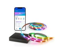 WiZ HDMI Sync Box con retroiluminación de TV - Sincroniza la luz con tus películas, juegos y música - HDMI 2.0 - Soporta 4K a 60Hz - Tira LED RGBIC para televisores de 75«-85» - Control por App/Voz