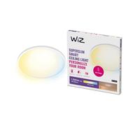 WiZ - Lámpara inteligente Plafón de techo Superslim LED 16W, Luz Blanca de Cálida a Fría,Wi-Fi, con tecnología SpaceSense y compatible con Alexa y Google Home, 29cm diámetro - Color Blanco