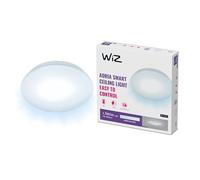 WiZ - Lámpara inteligente WiZ Plafón de techo Adria LED 17W, Luz Blanca Fría 4000k,Wi-Fi, con tecnología SpaceSense y compatible con Alexa y Google Home, 32cm diámetro