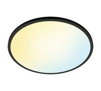 Wiz Panel LED redondo Superslim (22 W, Ø x Al: 43 x 2,3 cm, Negro, Negro, Blanco frío)