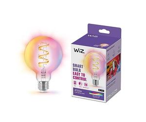 WiZ - Plafón led inteligente SuperSlim 22W a todo color, Wi-Fi, compatible con Alexa y Google Home, tecnología SpaceSense y Matter, Negro