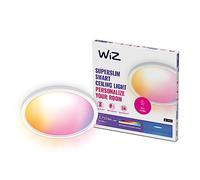 WiZ - Plafón led inteligente SuperSlim 32W a todo color, Wi-Fi, compatible con Alexa y Google Home, tecnología SpaceSense y Matter, Blanco