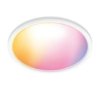 Wiz Plafón LED redondo inteligente Superslim (22 W, Ø x Al: 43 x 4,8 cm, Blanco, RGBW)