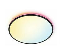 Wiz Plafón LED redondo Rune (21 W, Ø x Al: 40 x 4,5 cm, Negro, Blanco, Blanco frío)
