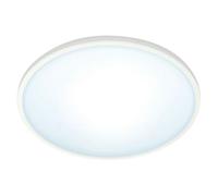 Wiz Plafón LED redondo Superslim (14 W, Ø x Al: 24,2 x 2,3 cm, Color del marco: Blanco, Blanco frío)