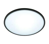 Wiz Plafón LED redondo Superslim (16 W, Ø x Al: 29,2 x 2,3 cm, Color del marco: Negro, Blanco frío)