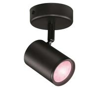 Wiz Regleta LED inteligente (5 W, L x An x Al: 12,3 x 8 x 10,5 cm, Negro, Negro, RGBW, 1 ud.)