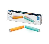 WiZ - Set de 2 Barras de luz led blanca y color Wi-Fi Plug & Play, con tecnología SpaceSense y compatible con Alexa y Google Home
