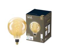 WiZ - Bombilla LED Inteligente Wi-Fi 6,5W (Eq. 25W) G200 casquillo E27, Filamento Ámbar, Luz Blanca regulable, con tecnología SpaceSense y compatible con Alexa y Google Home
