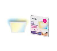 WiZ Superslim Plafón LED Inteligente Ultrafino 36W 60x60cm 3400lm, Blanco | Luz Ambiente Blanca y de Colores, Tecnología SpaceSense, Control por App y Voz, Compatible con Alexa, Google y Apple Home