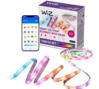 WiZ - Tira led inteligente 10m, RGBIC, incluye alimentador, hasta 16 millones de colores, conéctala vía WIFI, con tecnología SpaceSense, control via App o Voz y compatible con Alexa y Google Home