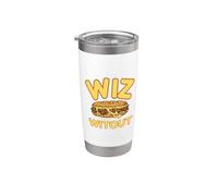 Wiz Without Philly Cheesesteak, divertida parodia de comida de Filadelfia Vaso térmico de acero inoxidable de doble pared