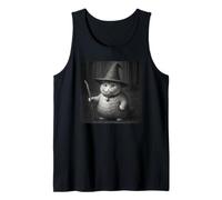 Wizard Cat Meme Funny Spooky Witch Cat Halloween Meme Camiseta sin Mangas