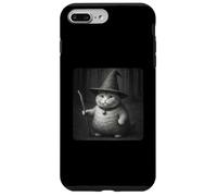 Wizard Cat Meme Funny Spooky Witch Cat Halloween Meme Carcasa para iPhone 7 Plus/8 Plus