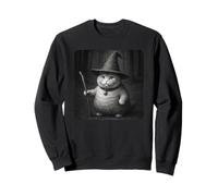 Wizard Cat Meme Funny Spooky Witch Cat Halloween Meme Sudadera