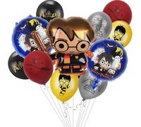 Wizard Globos de Harry Globo de papel de aluminio Mago Decoración de cumpleaños Harry Cumpleaños Fiesta Decoración para niños y niñas