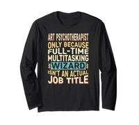 Wizard Job Title Quote - Funny Art Psychotherapist Manga Larga