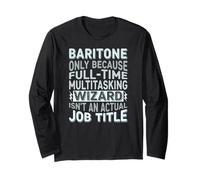 Wizard Job Title Quote - Funny Baritone Manga Larga