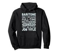 Wizard Job Title Quote - Funny Baritone Sudadera con Capucha