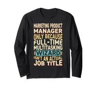 Wizard Job Title Quote - Funny Marketing Product Manager Manga Larga