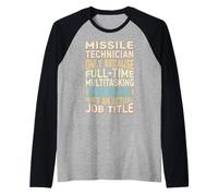 Wizard Job Title Quote - Funny Missile Technician Camiseta Manga Raglan