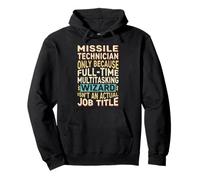 Wizard Job Title Quote - Funny Missile Technician Sudadera con Capucha