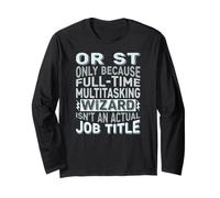 Wizard Job Title Quote - Funny OR ST Manga Larga