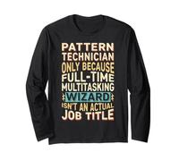 Wizard Job Title Quote - Funny Pattern Technician Manga Larga