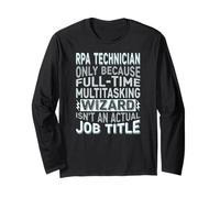 Wizard Job Title Quote - Funny RPA Technician Manga Larga