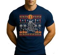 Wizard Mr Hobbit der Ringe | Ugly Christmas Christmas - Camiseta para hombre, azul marino, 3XL