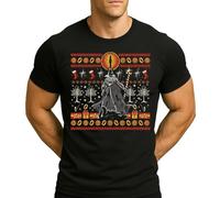 Wizard Mr Hobbit der Ringe | Ugly Christmas Christmas - Camiseta para hombre, Negro , 3XL