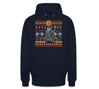 Wizard Mr Hobbit der Ringe | Ugly Christmas Sweater Navidad Sudadera con Capucha Suéter, azul marino, 3XL