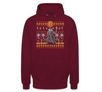 Wizard Mr Hobbit der Ringe | Ugly Christmas Sweater Navidad Sudadera con Capucha Suéter, granate, 3XL