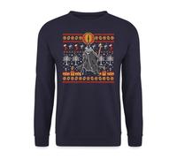 Wizard Mr Hobbit der Ringe | Ugly Christmas Sweater Navidad Sudadera Suéter, azul marino, 3XL
