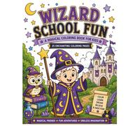 Wizard School Fun: Book 5: Wizards, Spells, Potions, Dragons & Enchanted Adventures (Fantasy Friends Coloring Adventures)