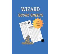 Wizard Score Pad - Large Print Score Sheets for Trick-Taking Card Games | 120+ Pages for Wizard Fans, Game Nights, and Card Players