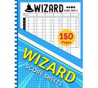 Wizard Score Sheets: 150 Large Print Score Pads for Scorekeeping Card Game ( 8.5 x 11 inches)