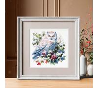 Wizardi - Kit de punto de cruz contado - Aguja mágica de búho nevado 70-24