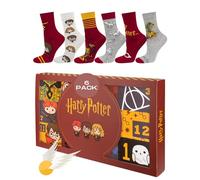 Wizarding World Harry Potter Calcetines Hombre Regalos Originales Para Mujer 6 Pares 35-40 Pop! 6 Pares