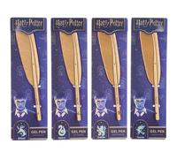 Wizarding World Harry Potter - Juego completo de 4 bolígrafos de gel de Houses Gryffindor, Slytherin, Ravenclaw y Hufflepuff