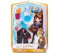 Wizarding World Harry Potter Muñeca Hermione Luminosa 20 cm con Patronus y Túnica Hogwarts, desde 5 Años